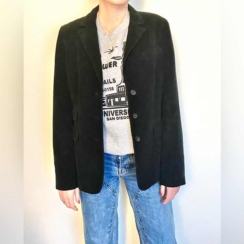 Banana Republic Black Satin-Lined Jacket
